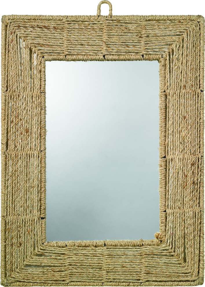 Jute Mirror by HedgeApple Houzz