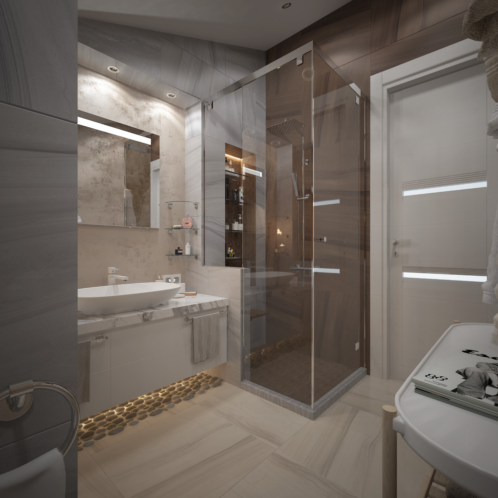 Ванная комната с мини-сауной