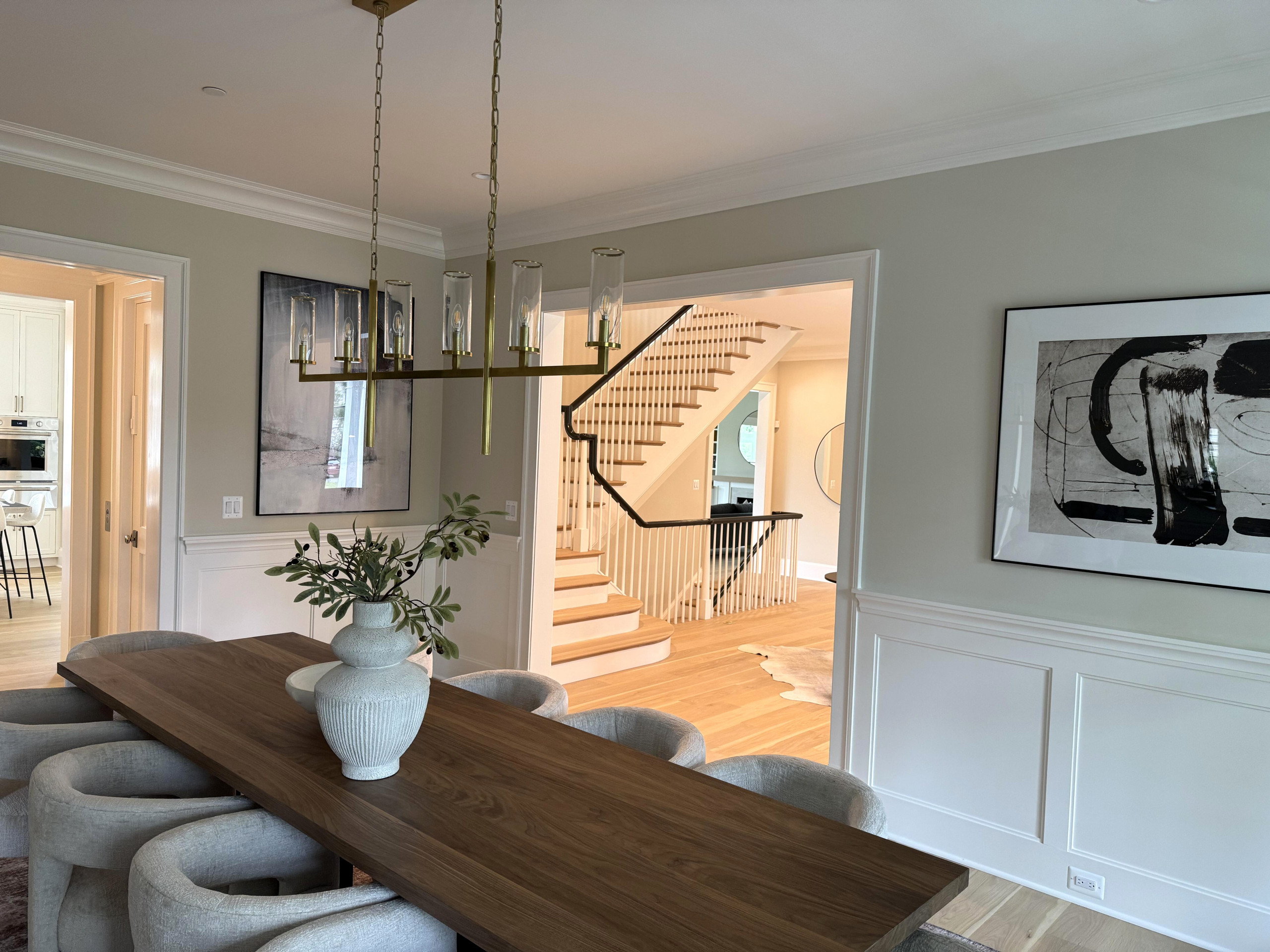 138_Elegant Double Bullnose Entry Stair, Bethesda, MD 20814