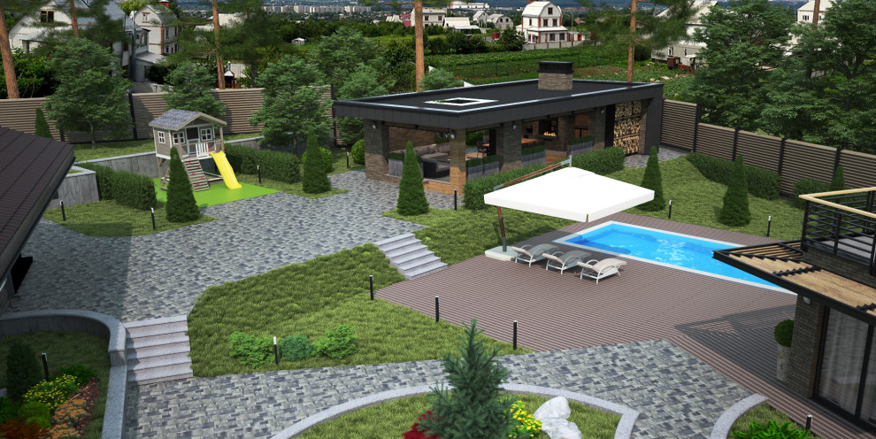 Дизайн проект благоустройства участка