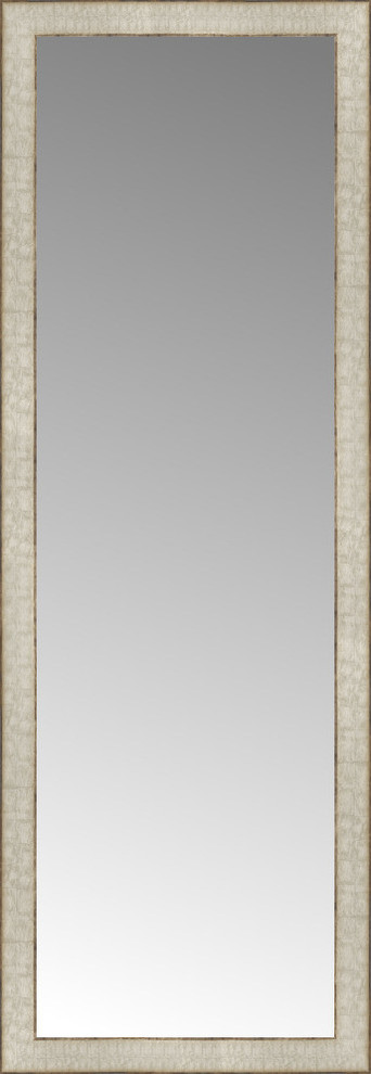 17"x48" Custom Framed Mirror, Silver Gold