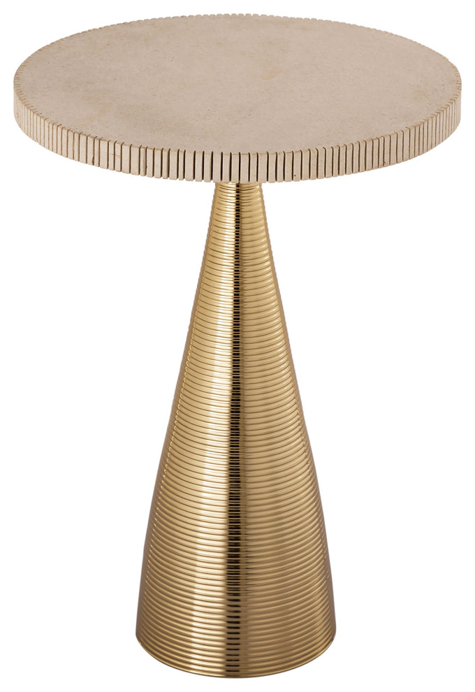 Celeste Ribbed Side Table Contemporary Side Tables And End Tables