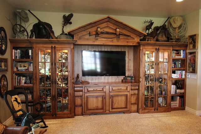 rustic living room cabinets
