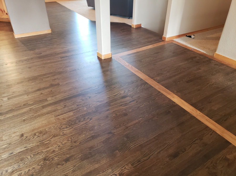 Hardwood Elegance with Custom Inlays & Entry Border