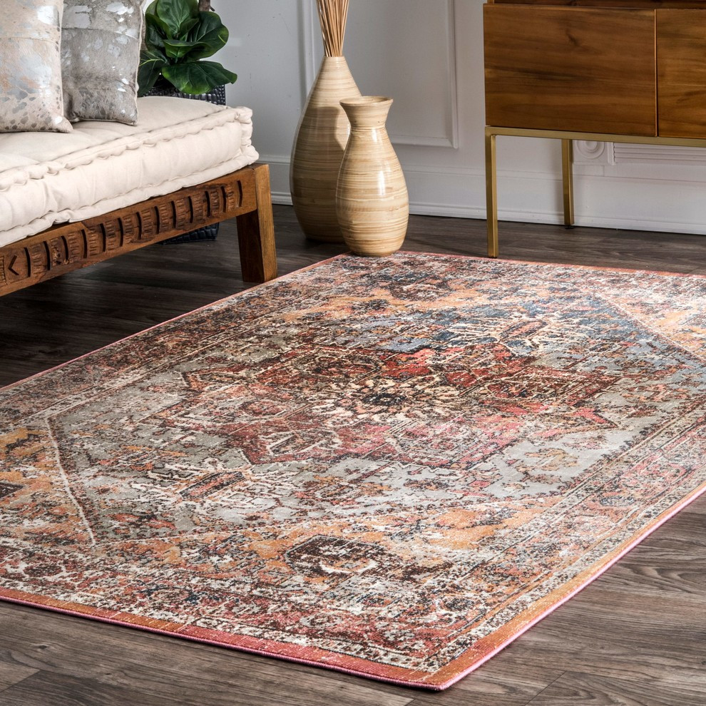 Transitional Vintage Area Rug Mediterranean Area Rugs by nuLOOM