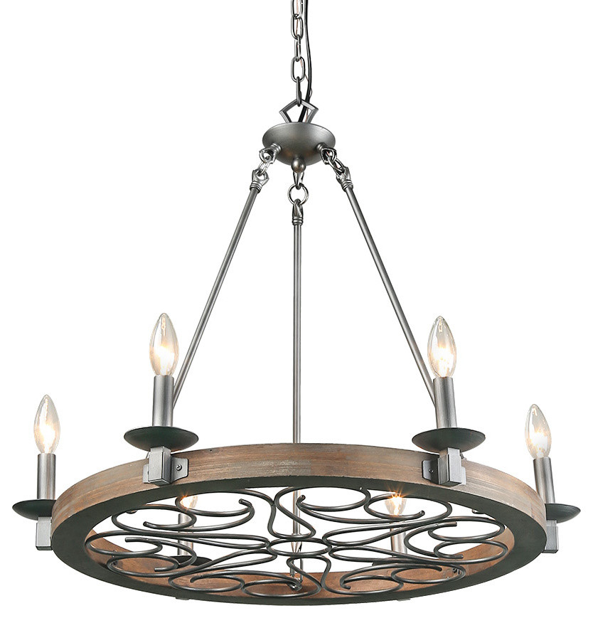 LNC 6-Light Transitional Chandelier Lighting ...