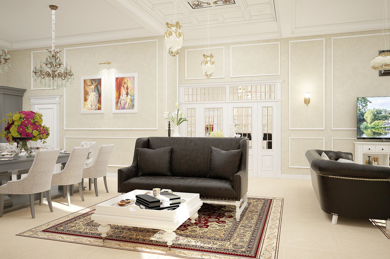 Дизайн интерьеров особняка.Классика