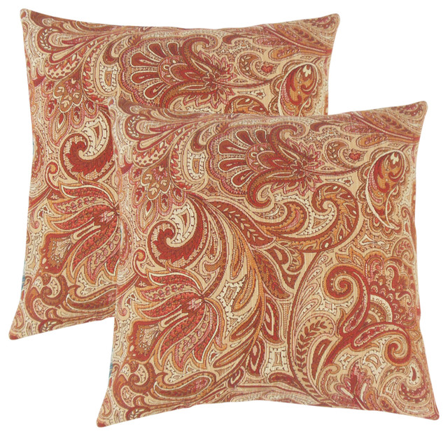paisley throw pillows