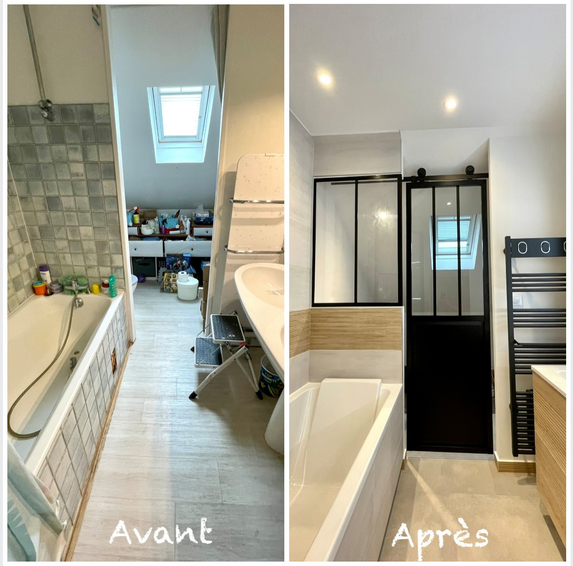 SALLE DE BAIN FAMILIALE: BAIN & DOUCHE et WC attenant