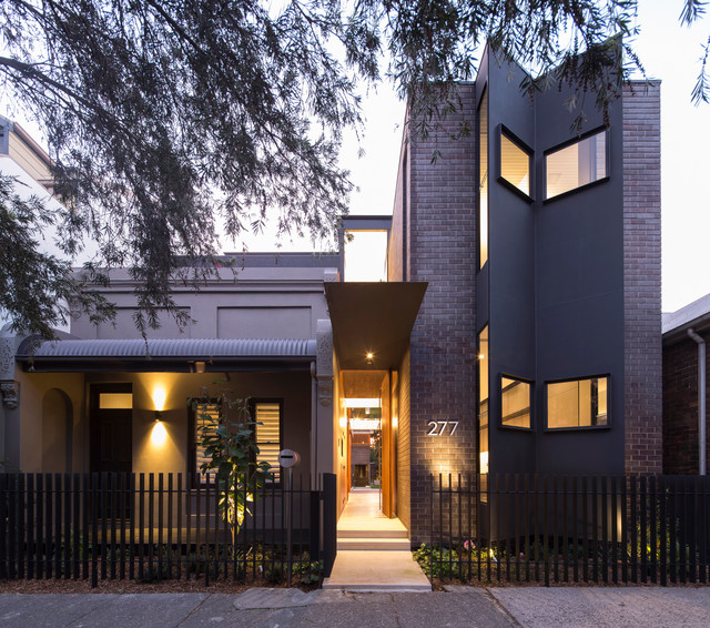 Spiegel Haus modern-eingang