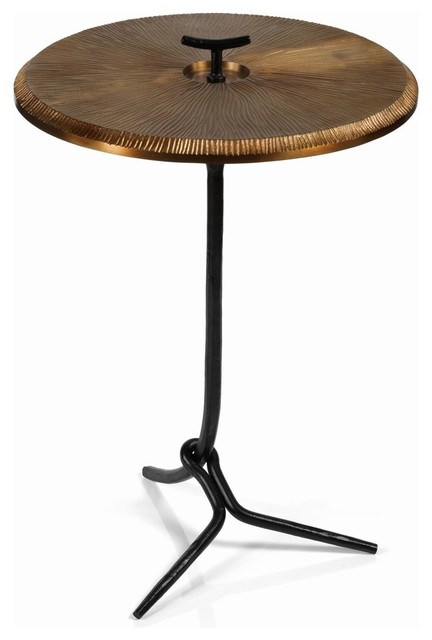 San Mateo 25 5 Tall Accent Table Bronze Top Side San Mateo 25 5 Tall Accent Table Bronze Top Side Tables And End By Zodax