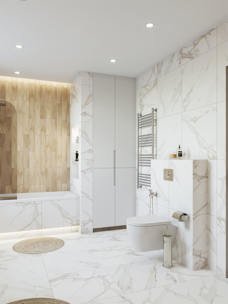 Mittelgroßes Modernes Badezimmer En Suite in London