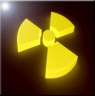 Rikki Knight Green Radioactive Danger Design Ceramic Art Tile 6 x 6