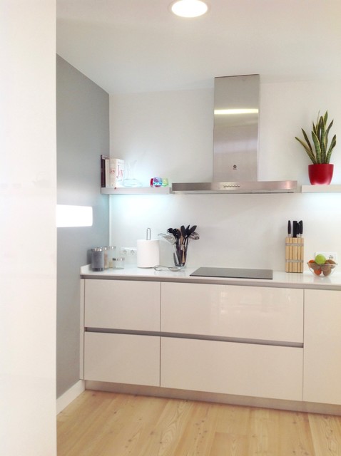Proyecto Alerce Rustic Blanco skandinavisk-koekken