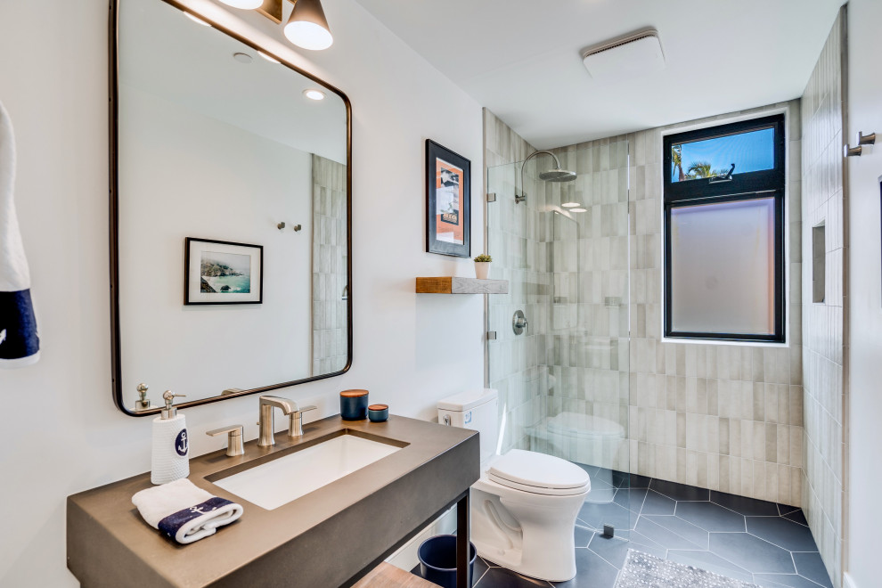 This is an example of a beach style bathroom in San Diego.