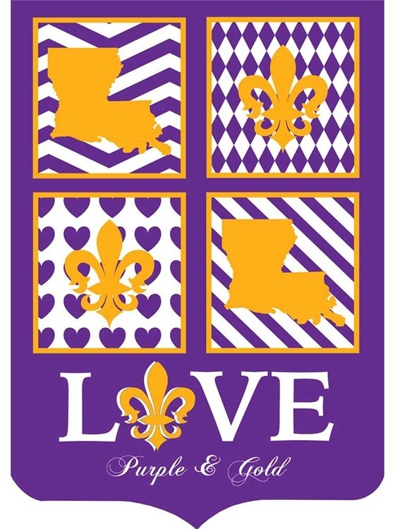 Love Purple and Gold, Large
