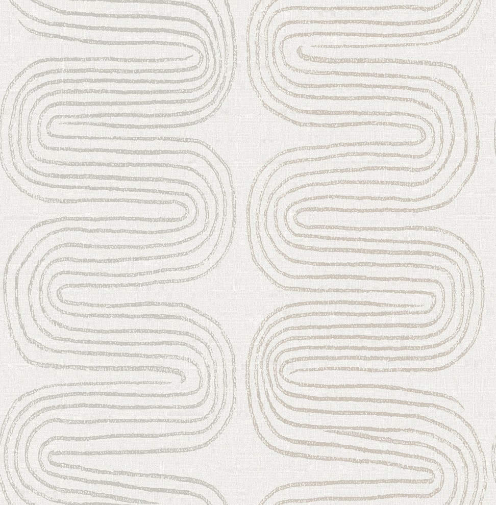Zephyr Grey Abstract Stripe Wallpaper Bolt