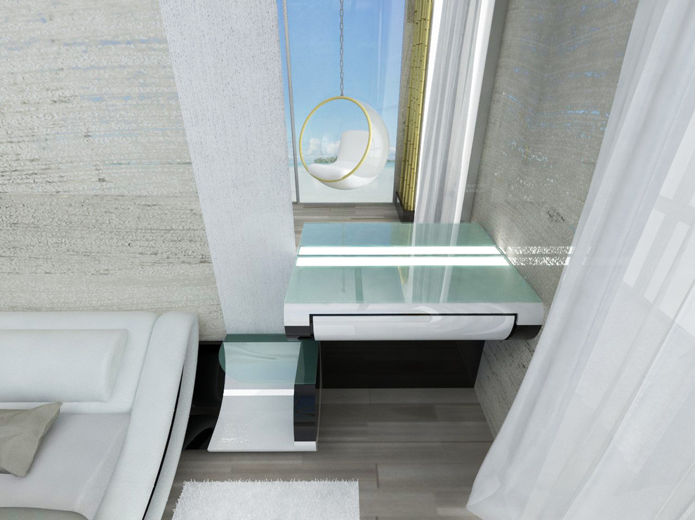 квартира стиль хай тэк + футуризм