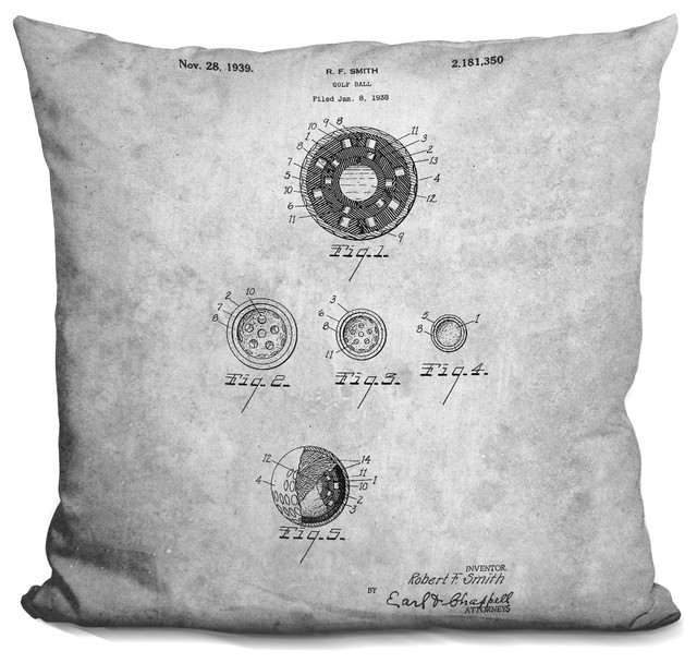 LiLiPi Stethoscope Blueprint Decorative Accent Throw Pillow