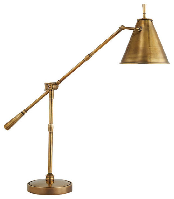 Thomas O'Brien Goodman 1 Light Table Lamp in Hand-Rubbed Antique Brass