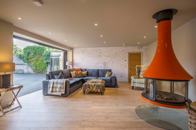 Scottish Borders Stable Conversion contemporary-living-room