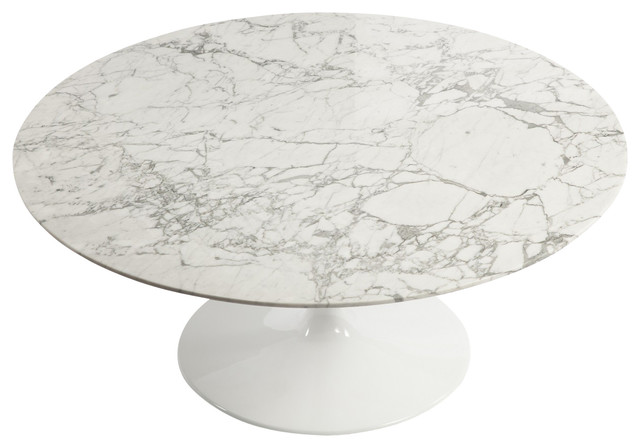 Tulip Marble Coffee Table White