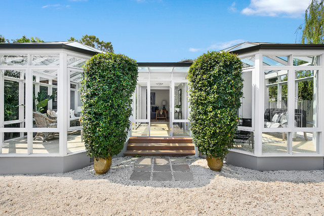 Light Filled Conservatory Living transitional-exterior