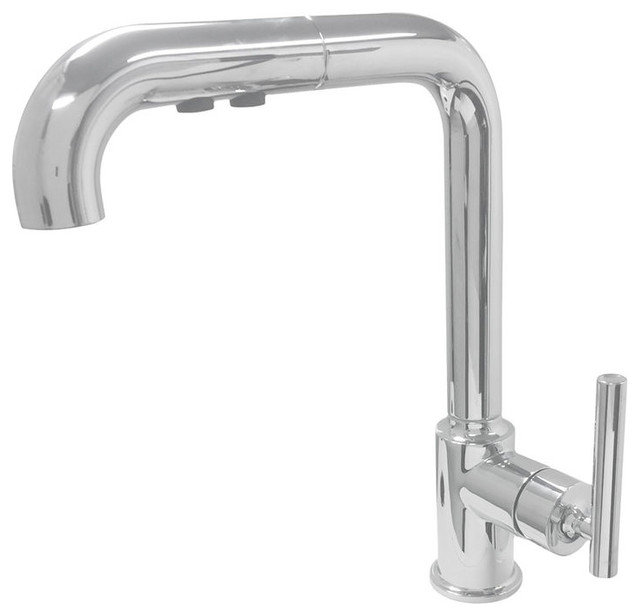 Kohler K 7505 Cp Polished Chrome Purist Pullout Kitchen Faucet