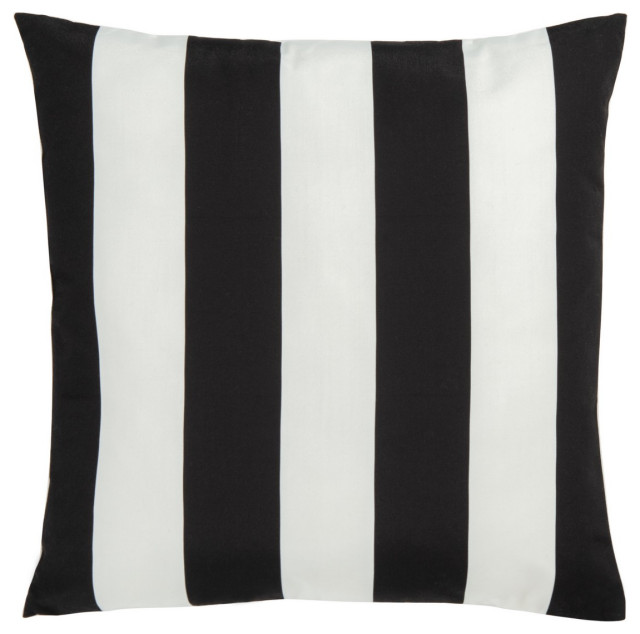 Safavieh Macie Outdoor Pillow Black 18" X 18"