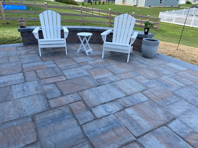 Patio with Seating wall