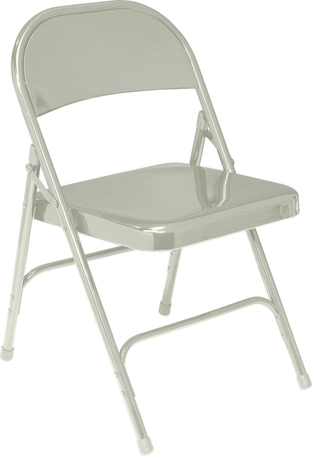 National Public Seating 50 Series Standard All-Steel Folding Chair in Gray
