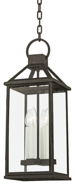 Sanders 4-Light Outdoor Lantern in French Iron