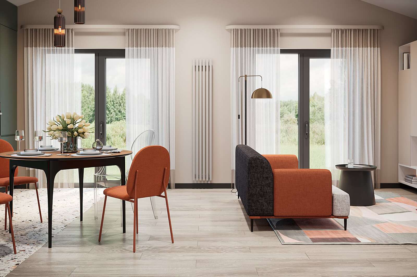 Дизайн интерьера дом 71 м² фьюжн Ольховка Кантри Клаб