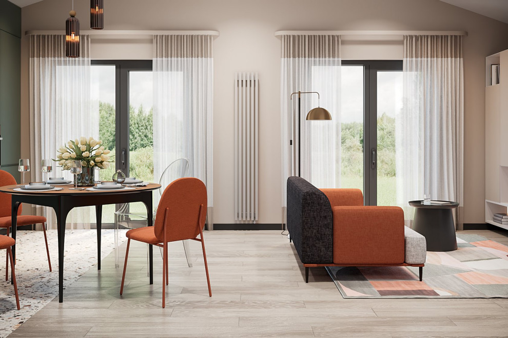 Дизайн интерьера дом 71 м² фьюжн Ольховка Кантри Клаб