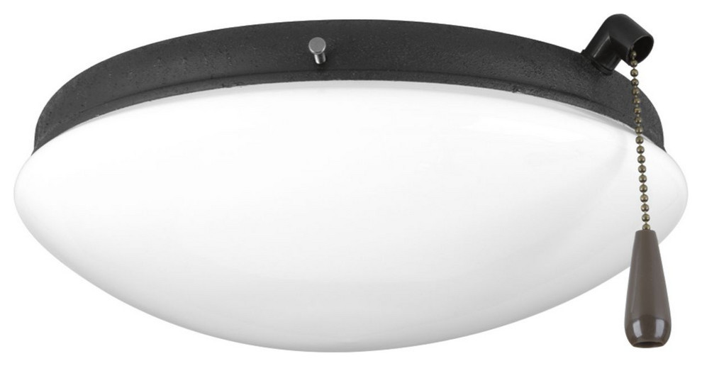 Progress AirPro Collection 2-Light Ceiling Fan Light P2611-80WB, Forged Black