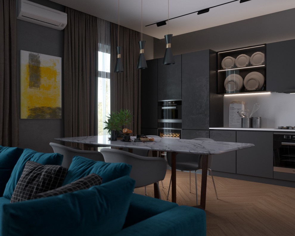 Праект дизайна интерьера таунхауса в Мегаполис - Сити