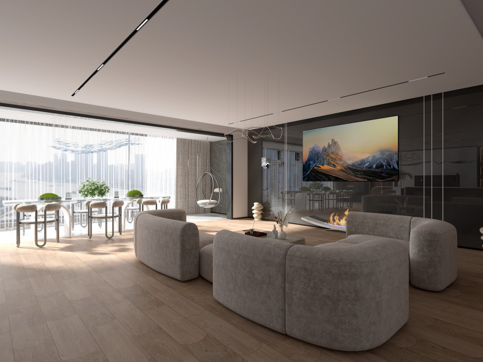 Дизайн интерьера двухкомнатной квартиры 160 кв.м. "Солнечная сторона"