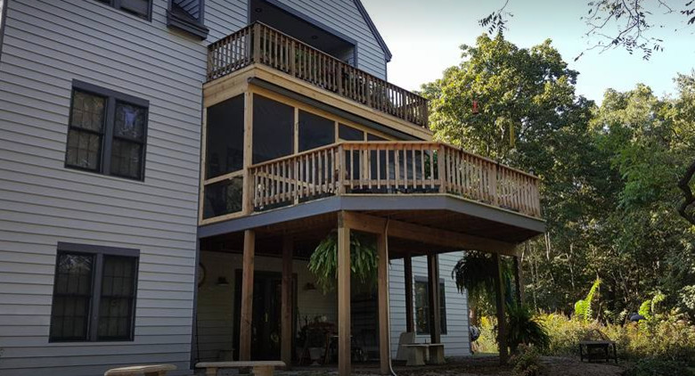 Deck - coastal deck idea in Chicago