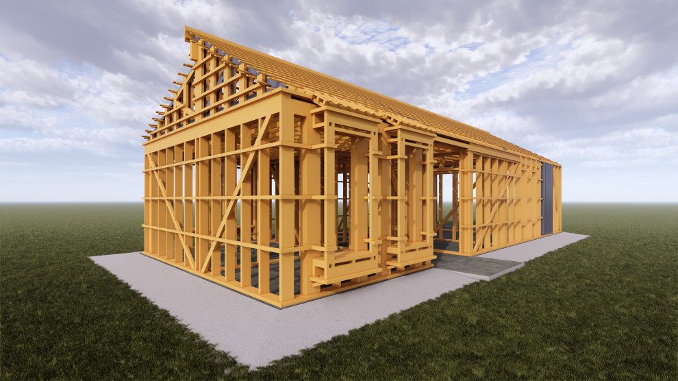 Проект каркасного жилого дома для заказчика из Норвегии