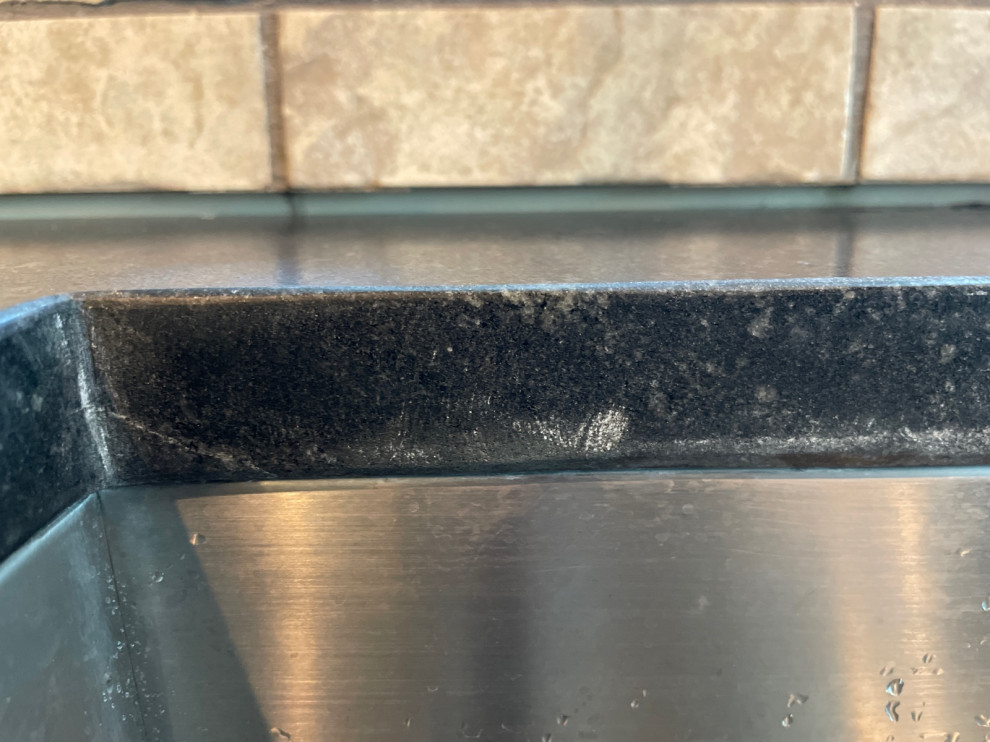 maybe scuff marks on edges of granite sink cutout how to get rid of’em