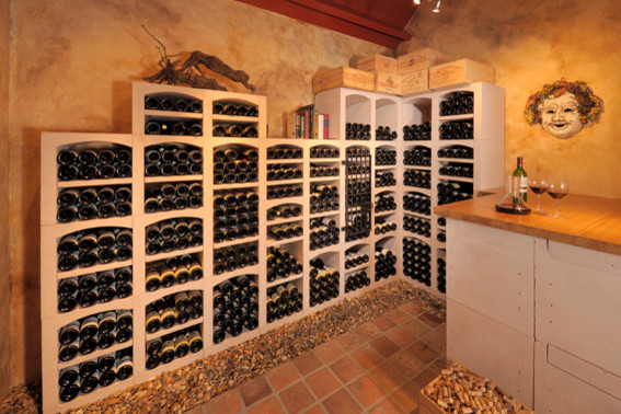This is an example of a traditional wine cellar in Dijon.