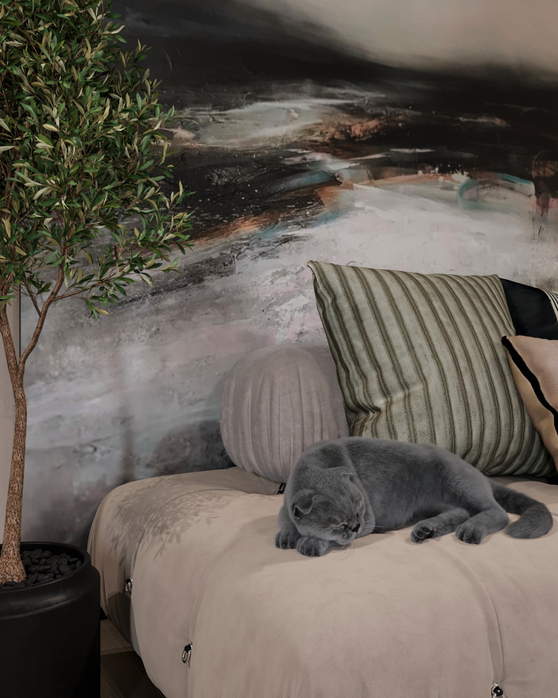 Кухня гостиная в коттедже