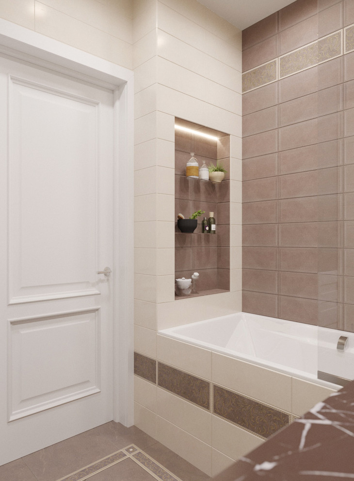 Дизайн однокомнатной квартиры в стиле современная классика