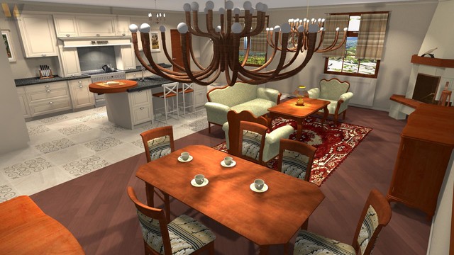 Kitchen Design rustic-living-room