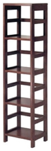 Beautiful Narrow four-Shelf Contemporary Shelving Unit