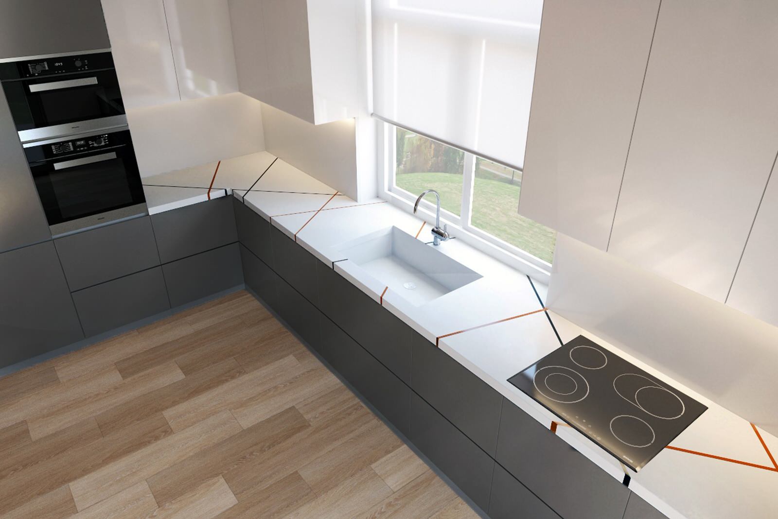 Кухня-гостиная в современном стиле