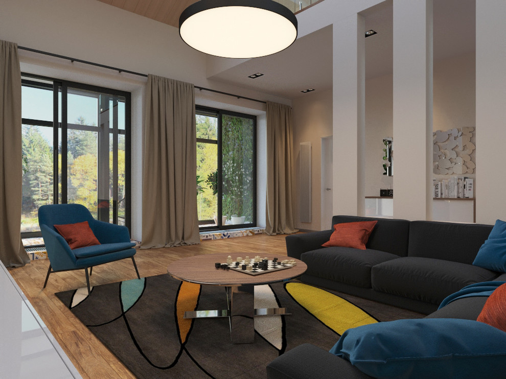 Дизайн коттеджа 347 м.кв. в коттеджном поселке Новая Опалиха