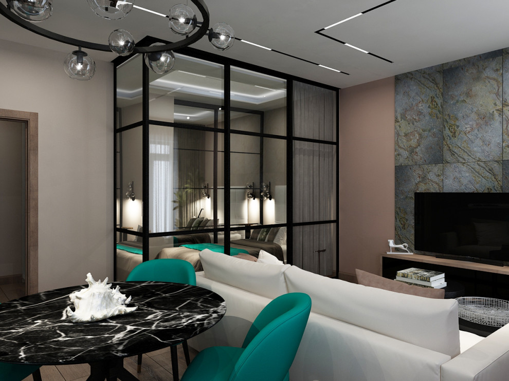 Квартира в современном стиле в разных вариантах исполнения