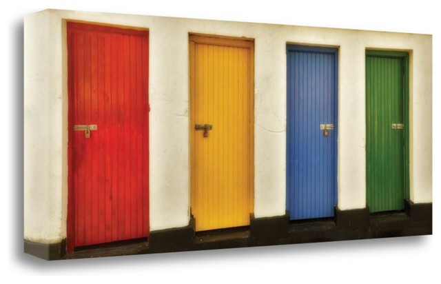 "Painted Doors Ii" By Dennis Frates, Giclee Print On Gallery Wrap Canvas