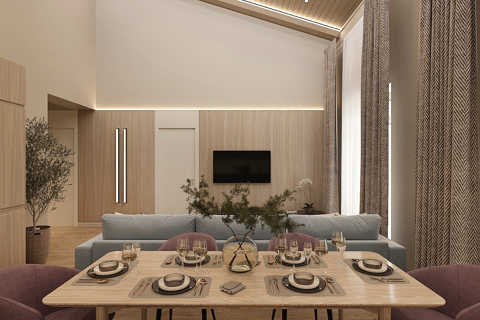 дизайн дома в светлых тонах